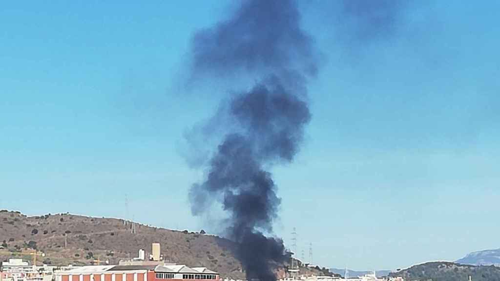 Incendio en Baró de Viver, Barcelona / CEDIDA