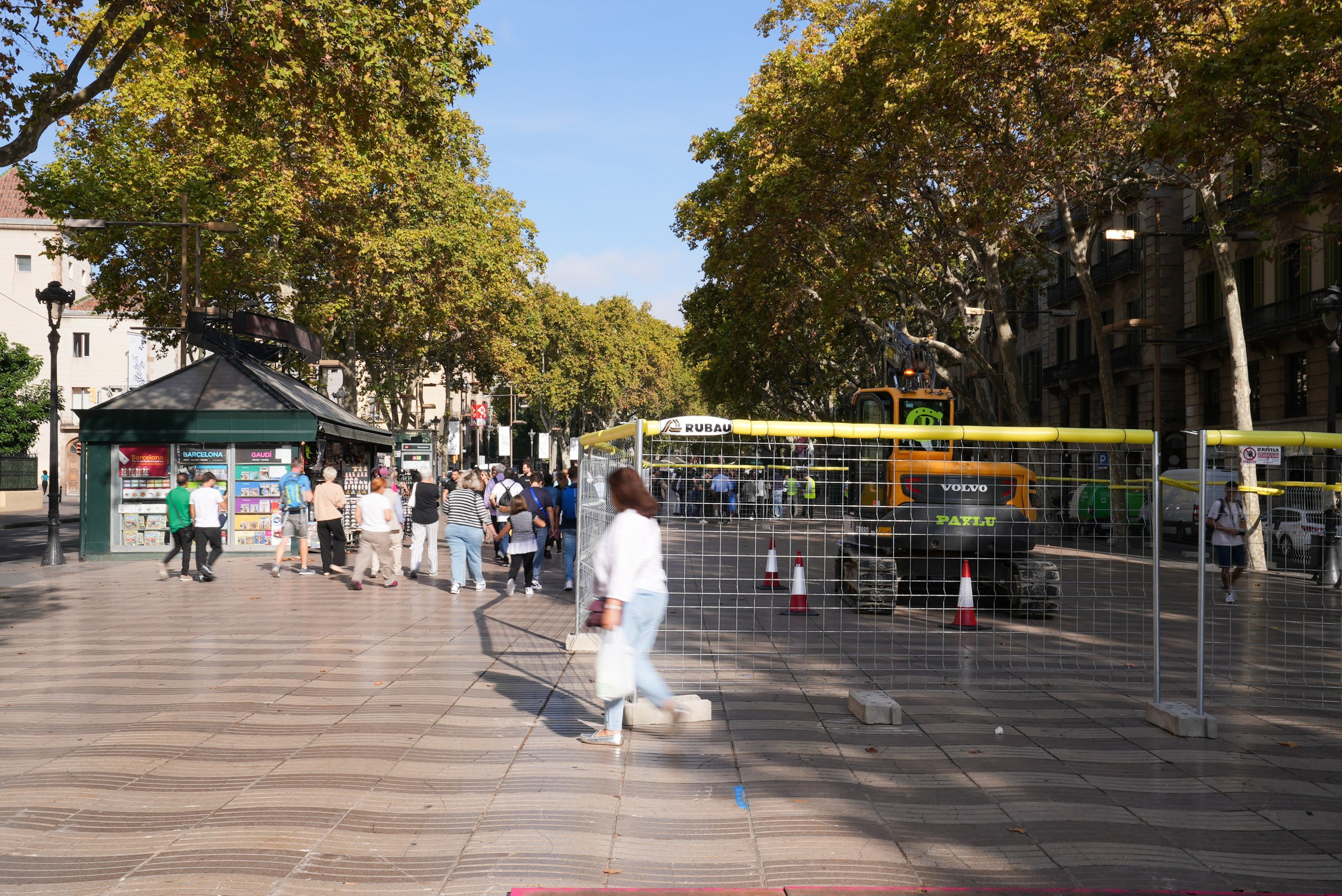 Inicio de las obras de la Rambla, a principios de octubre / AYUNTAMIENTO DE BARCELONA