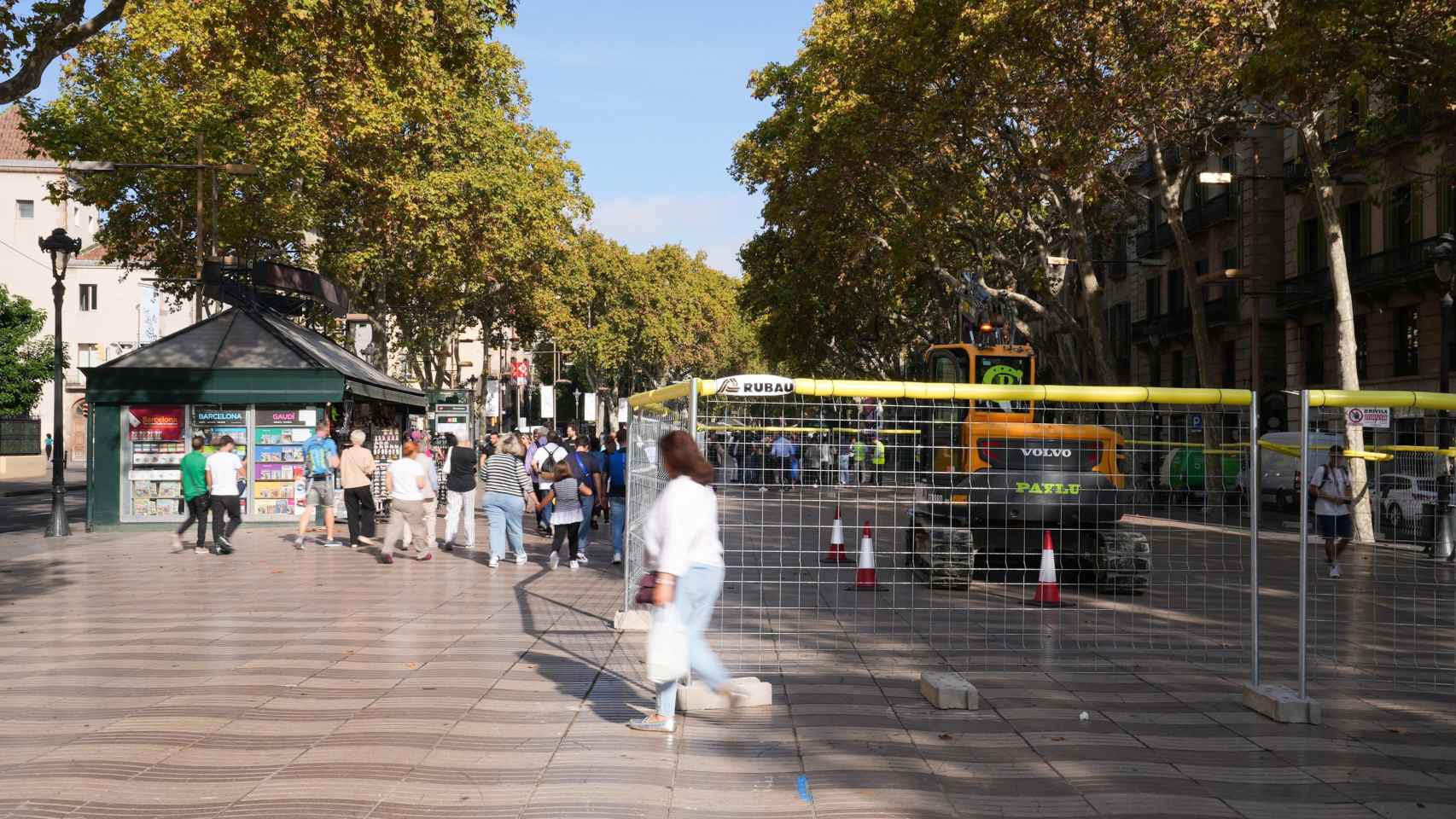 Inicio de las obras de la Rambla, a principios de octubre / AYUNTAMIENTO DE BARCELONA