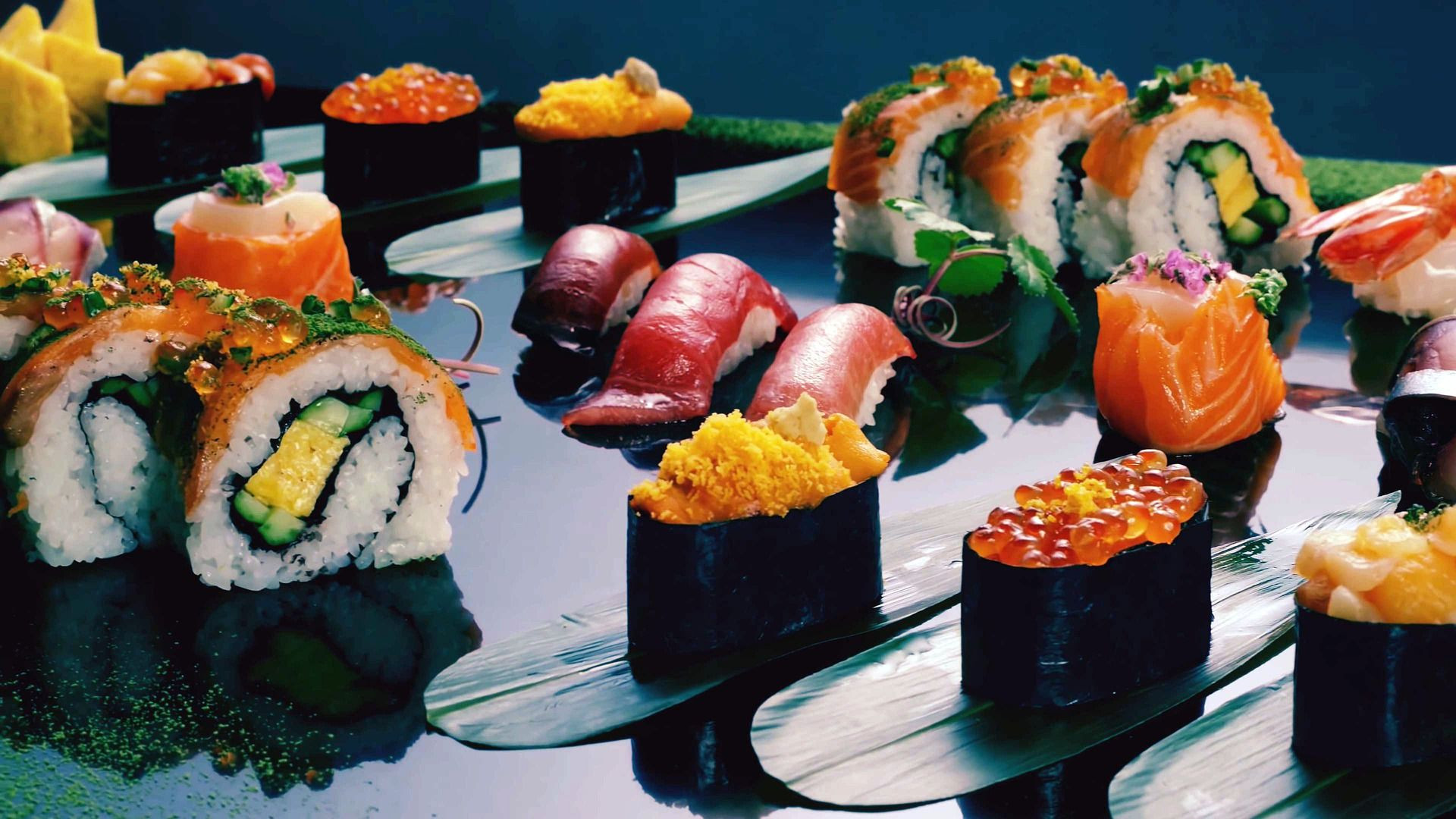 Imagen de archivo de piezas de sushi / pixabay