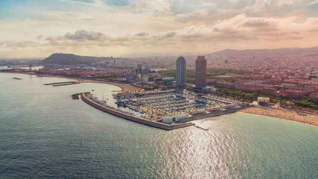 Vista aérea del Port Olímpic de Barcelona / B:SM
