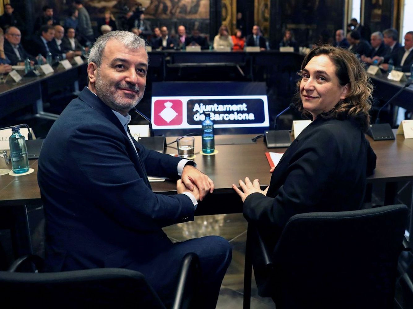 Ada Colau y Jaume Collboni, en un acto / EFE