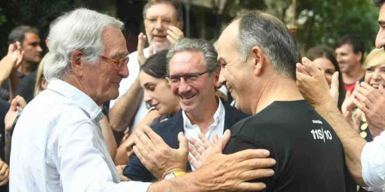 Xavier Trias, junto a Jaume Giró y Jordi Turull, en un acto reciente / EP