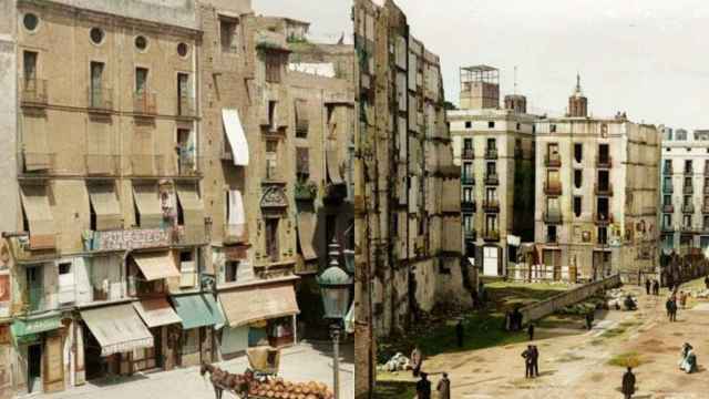 Imágenes del casco antiguo de Barcelona hace más de un siglo / TWITTER (@CatalunyaColor)