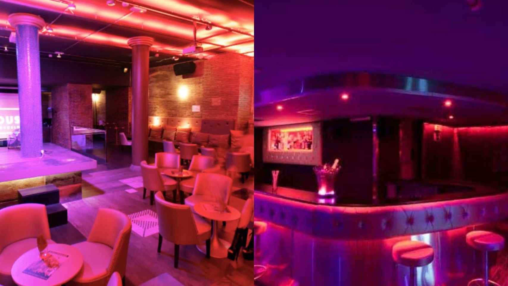 Interior del Doll House, el gran club de striptease de la Rambla  / ARCHIVO