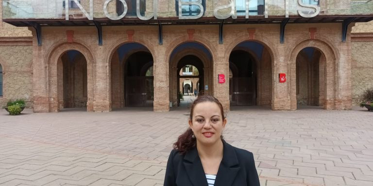 Noemí Martin, durante la sede del distrito de Nou Barris / CIUTADANS