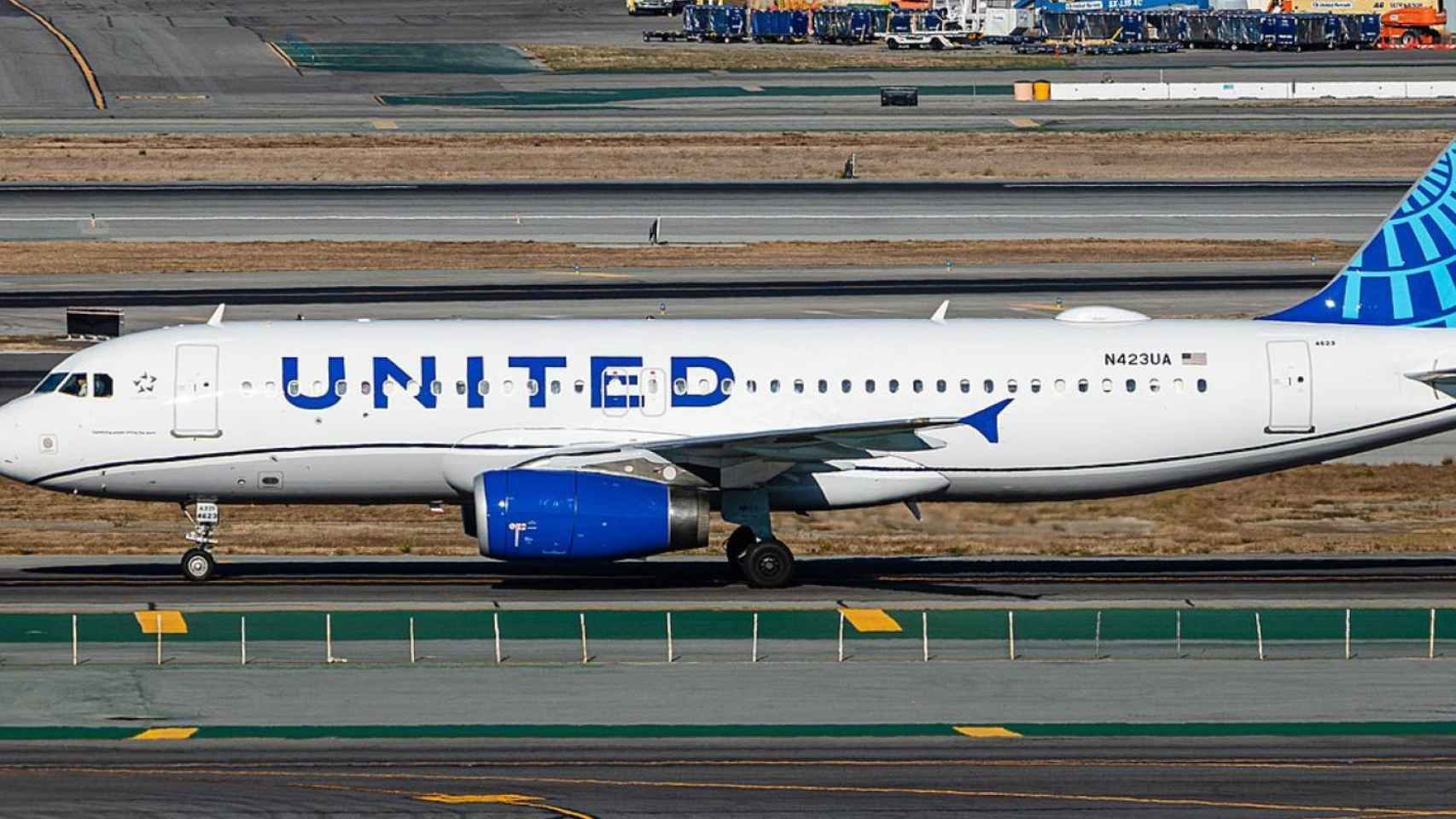 Un avión de la compañía United Airlines