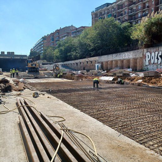 Estado actual de las obras de Adif en Sant Andreu de Palomar / ADIF