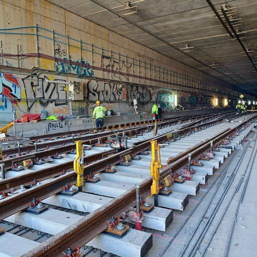 Túnel de las vías soterradas en Sant Andreu de Palomar / ADIF