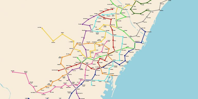 Mapa del metro de Barcelona rediseñado por Aleix Pérez / Aleix Pérez