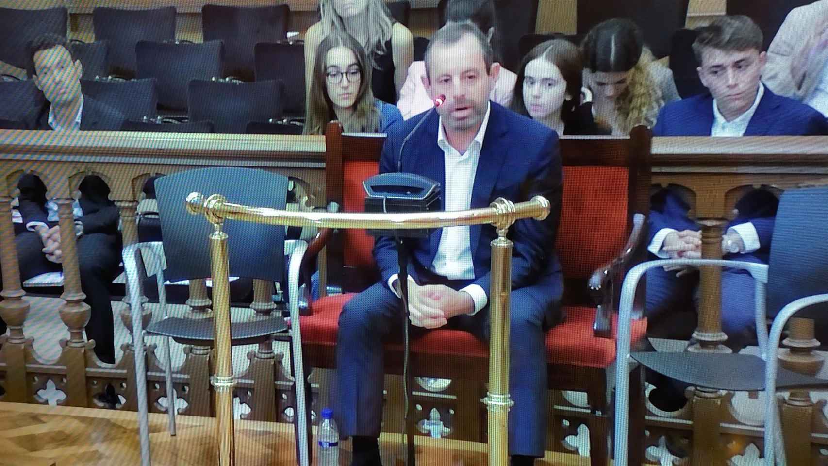 El expresidente del FC Barcelona Sandro Rosell en su declaración ante la Audiencia de Barcelona por el caso Neymar / EUROPA PRESS