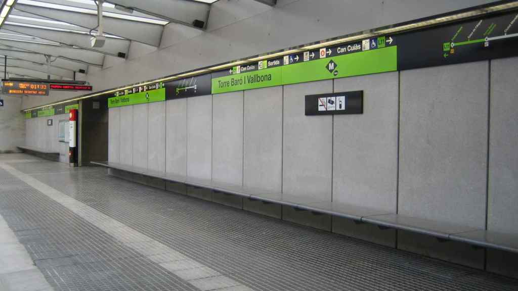 La estación de Torre Baró I Vallbona de la L11 del metro de Barcelona