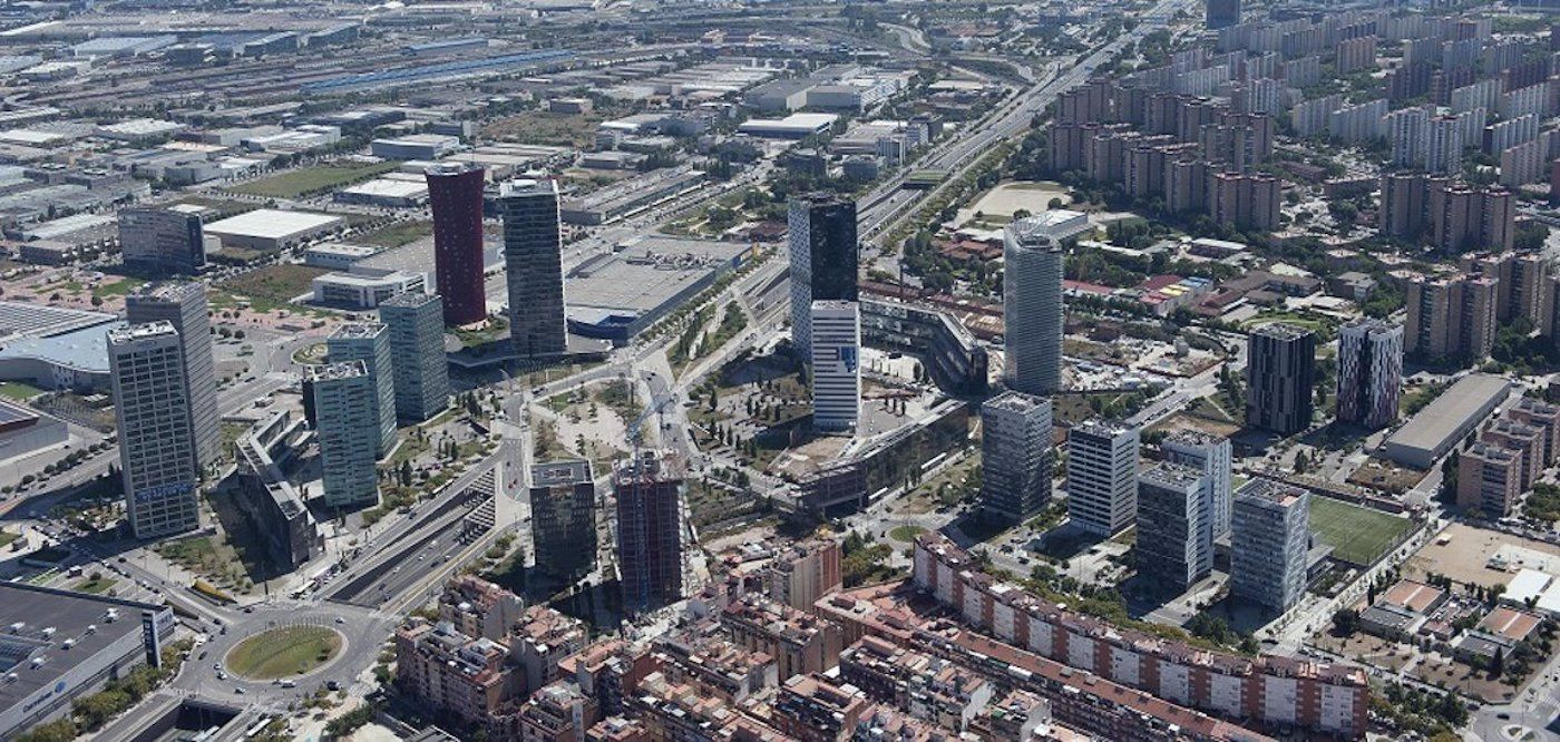 Imagen aérea de L'Hospitalet de Llobregat