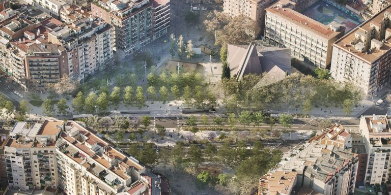 Render de la futura avenida Meridiana / AJ BCN