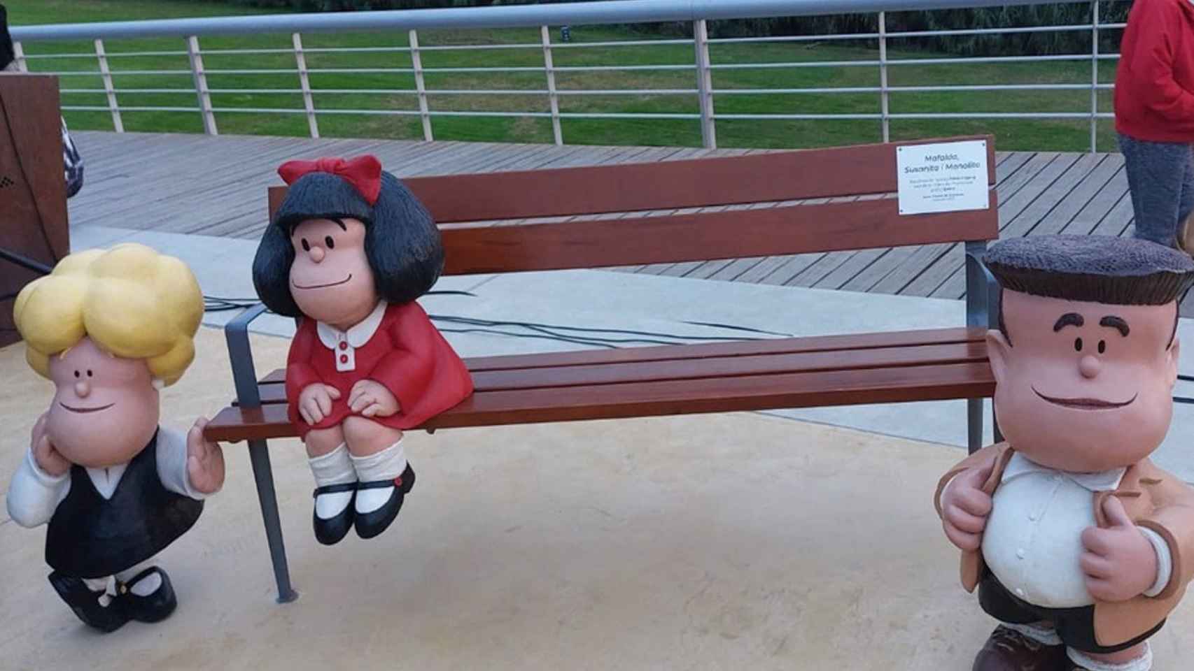 Escultura de Mafalda en Santa Coloma / EUROPA PRESS