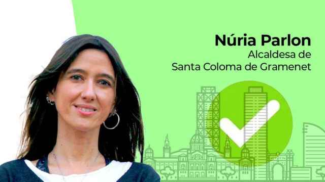 Fotomontaje de Núria Parlon, alcaldesa de Santa Coloma de Gramenet / METRÓPOLI