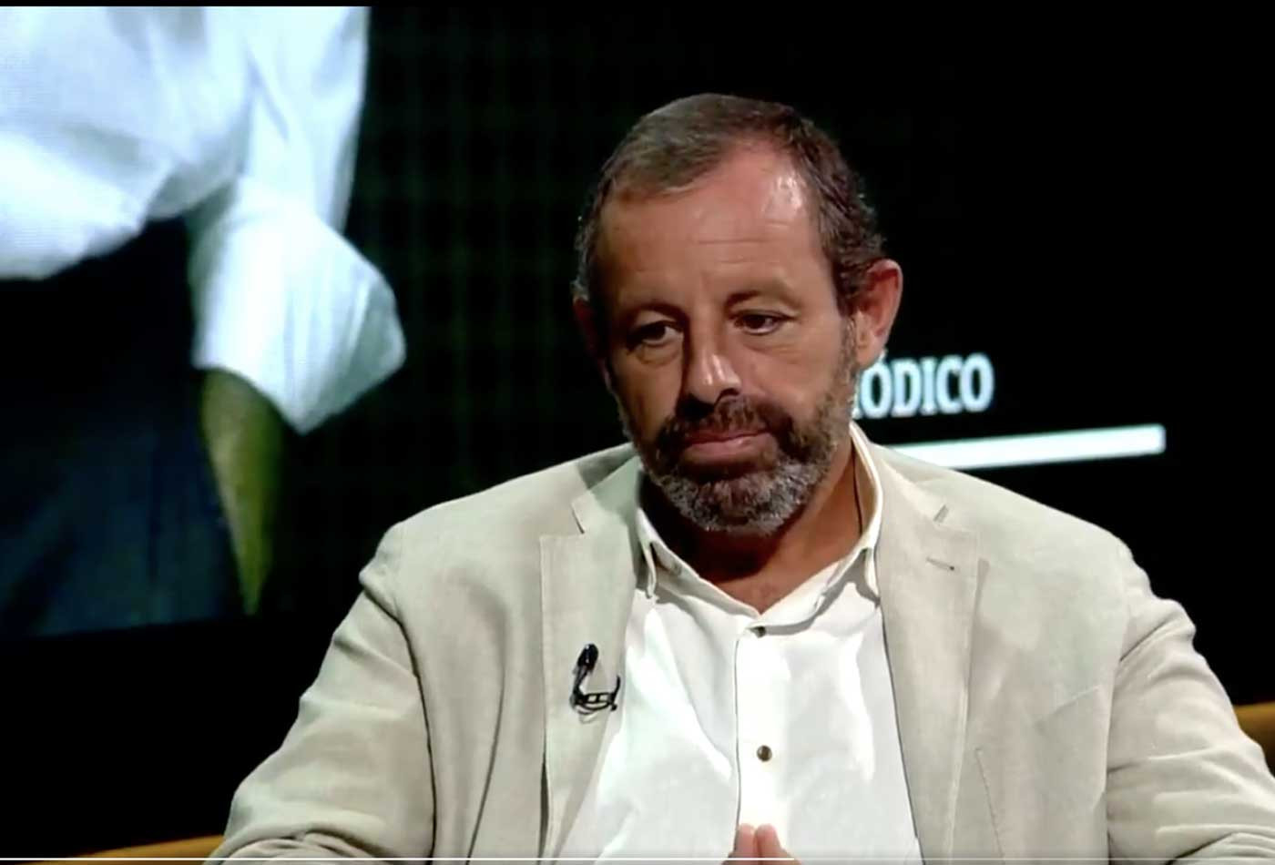 Sandro Rosell, en una entrevista en 8tv / 8TV