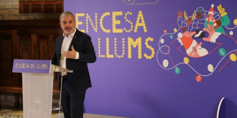 Jaume Collboni durante la presentación del encendido luces de Navidad en Barcelona / AJUNTAMENT 