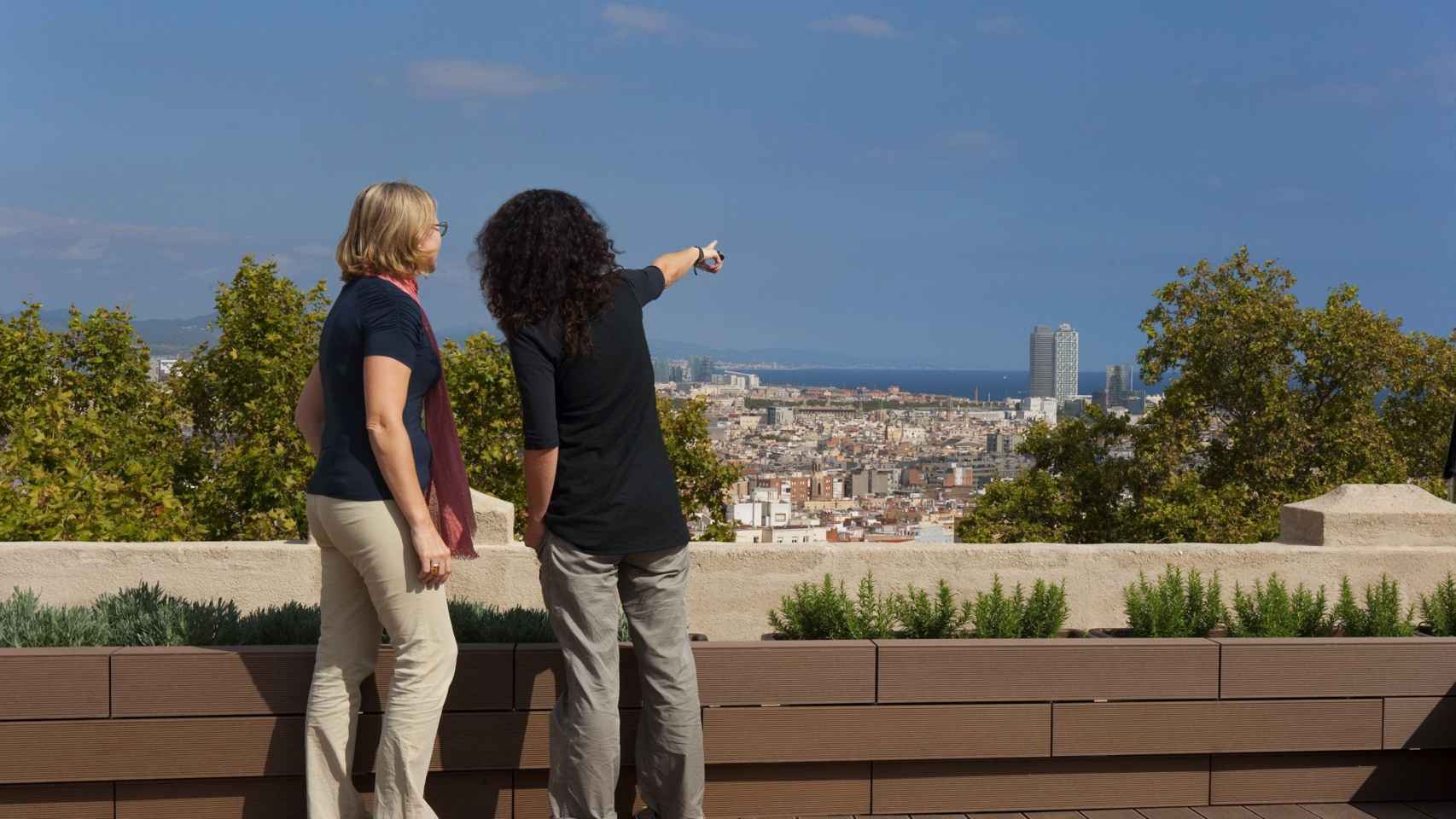 Vistas desde la terraza del MNAC