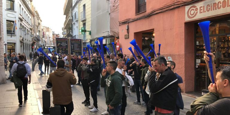 Protesta de los agentes de la Guardia Urbana de Badalona / CEDIDA