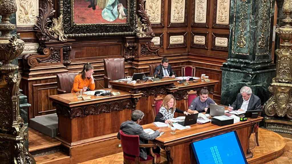 La alcaldesa, Ada Colau, se ausenta del pleno municipal mientras se trataba la proposición sobre las subvenciones / CEDIDA