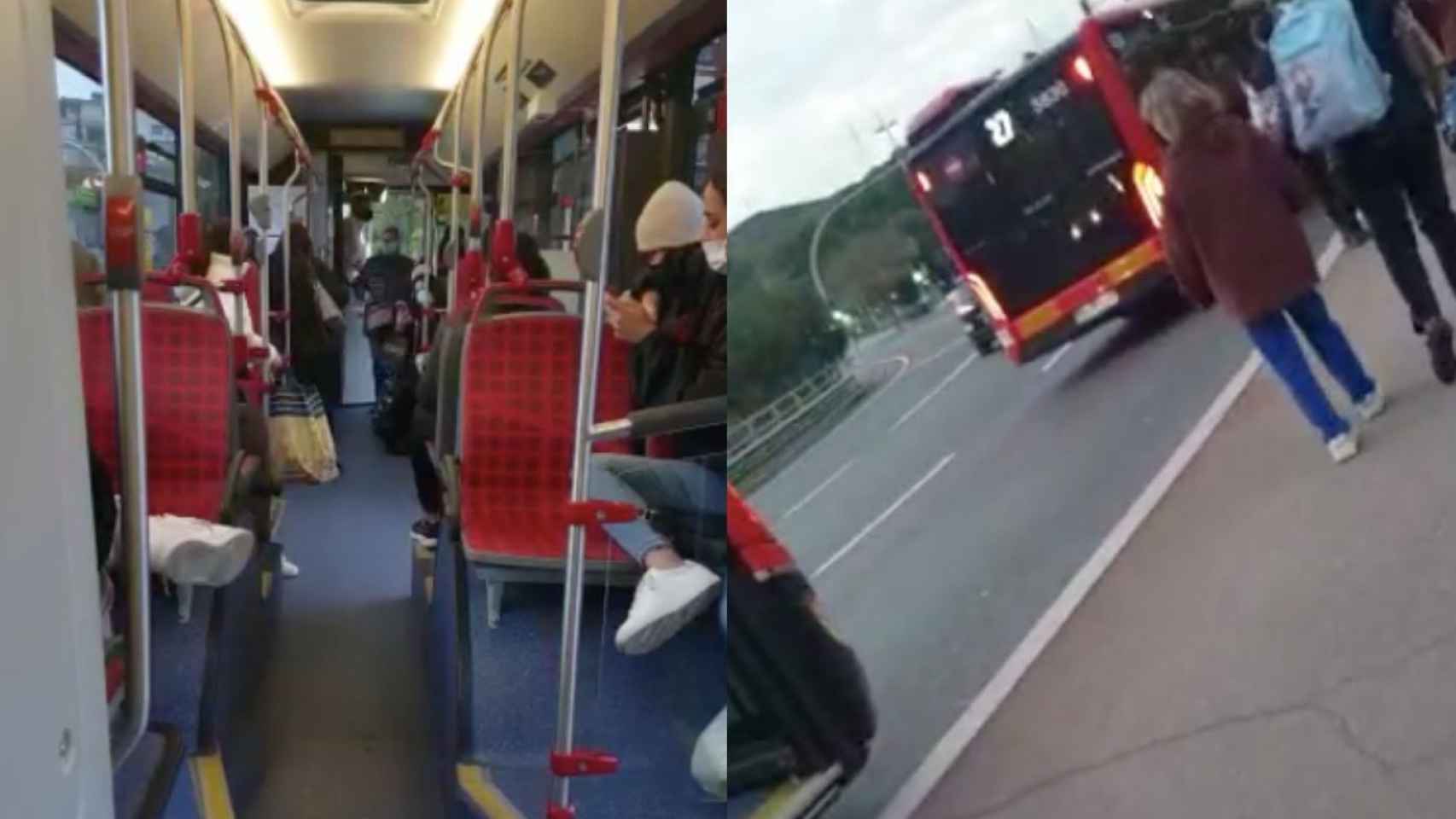 El autobús donde un conductor ha dejado tirados a los usuarios / CEDIDAS