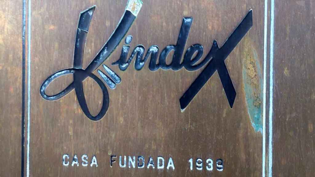 Logo de la zapatería Kindex fundada en 1939 / CEDIDA