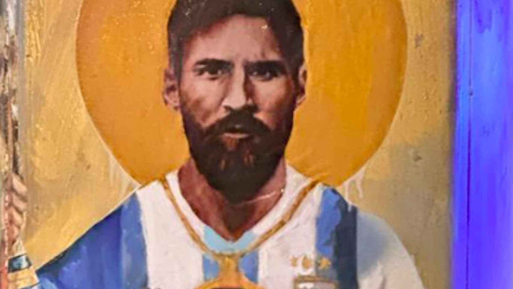 Mural de Messi con la copa del Mundo en la Diagonal / INSTAGRAM TVBOY