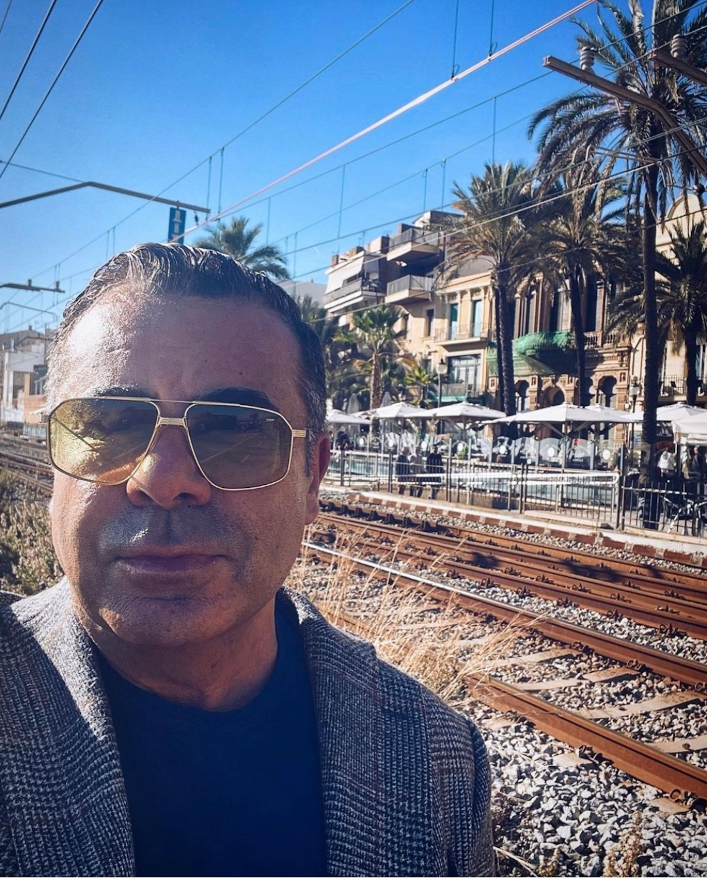 Un selfie de Jorge Javier Vázquez en el paseo marítimo de Badalona / INSTAGRAM