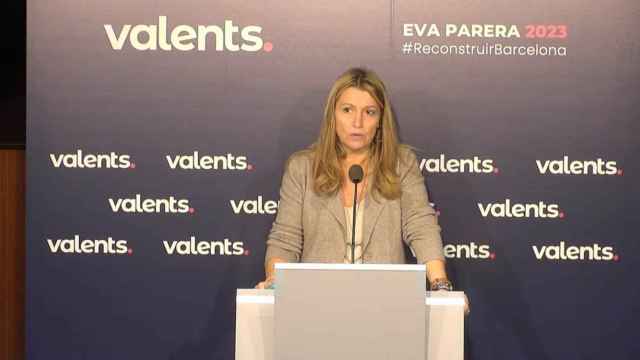 La líder de Valents, Eva Parera, en rueda de prensa / EUROPA PRESS