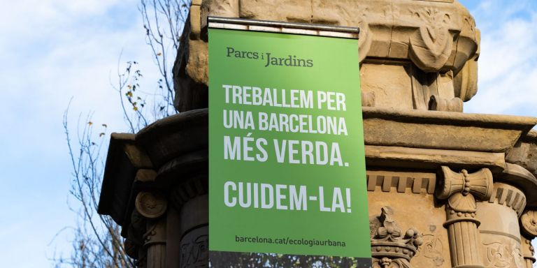 Campaña del Ayuntamiento para una Barcelona verde / Luis Miguel Añón - METROPOLI