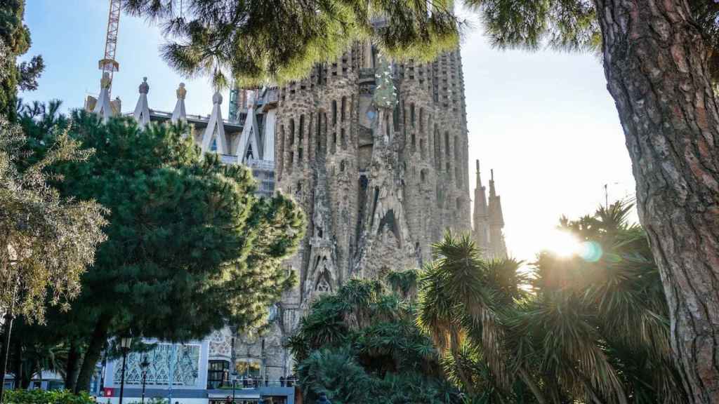 Vista de la fachada de la Sagrada Família, uno de los monumentos más visitados de Barcelona