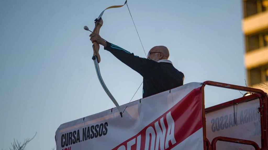 El arquero Antonio Rebollo, en el inicio de la carrera del Home dels Nassos / EP