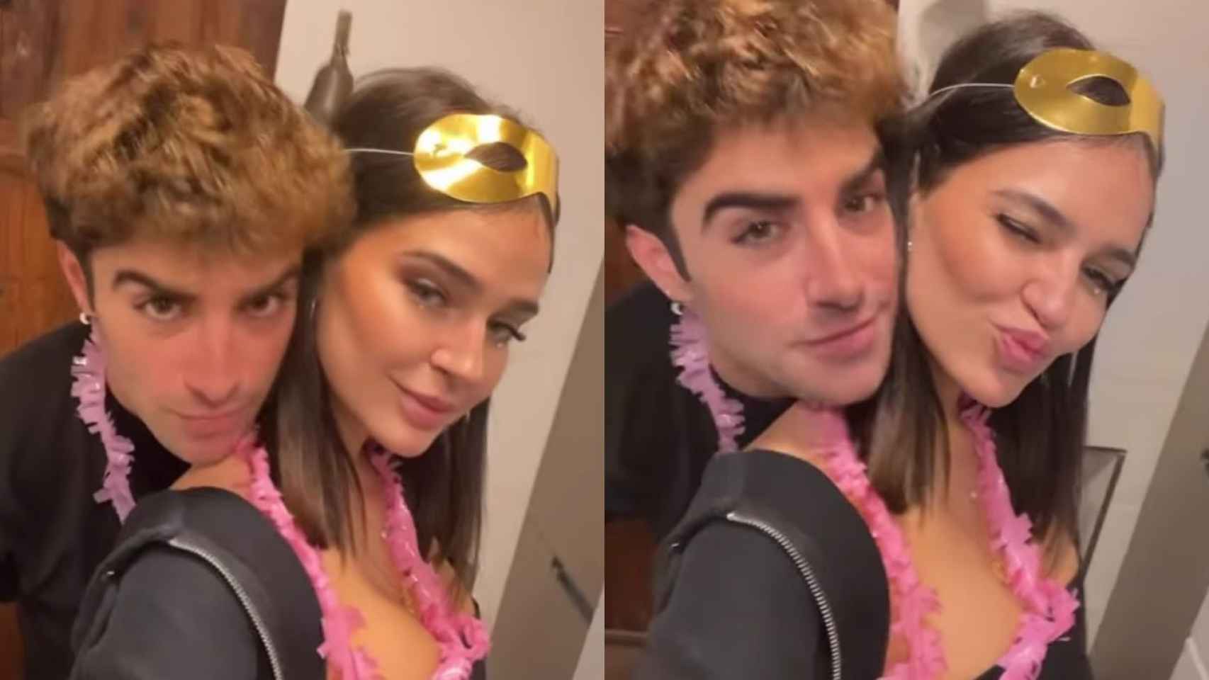 Laura Escanes y Álvaro de Luna, que han confirmado su relación / TIKTOK