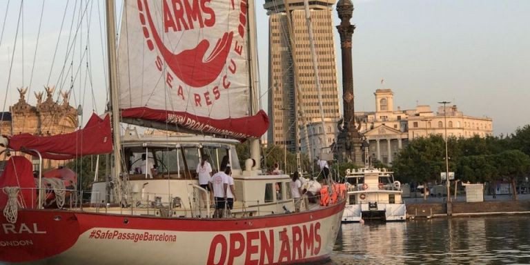 Embarcación de Open Arms en el puerto de Barcelona / EUROPA PRESS