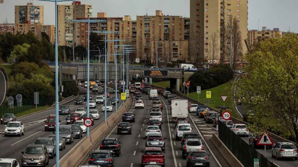 Retenciones en la Ronda de Dalt de Barcelona