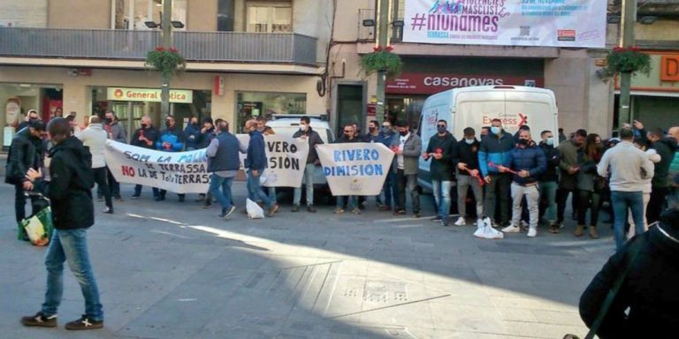 Antigua protesta de la Policía Local de Terrassa / RRSS