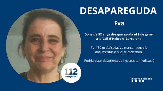 Eva, la mujer desaparecida en Vall Hebrón / MOSSOS