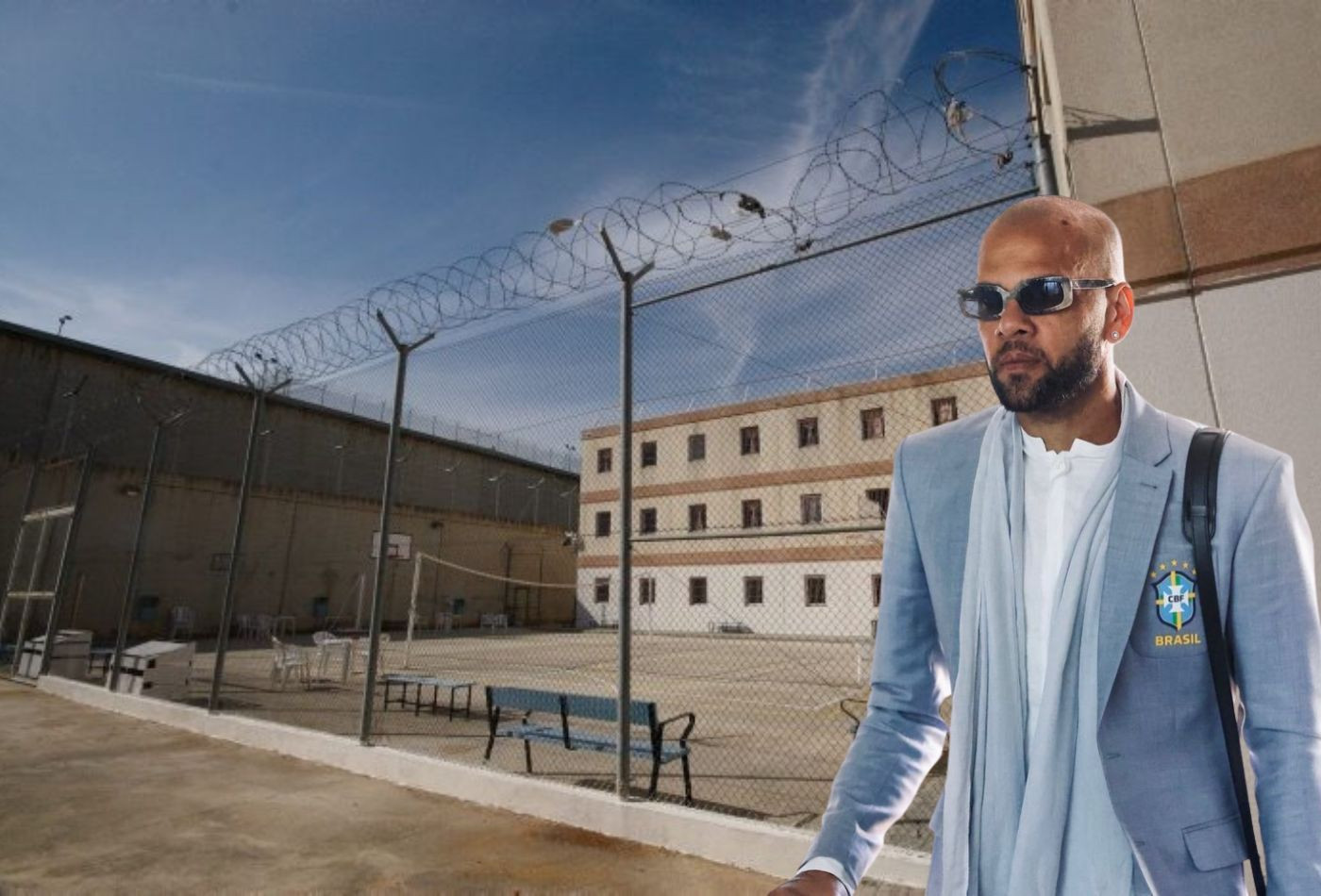 Fotomontaje de Dani Alves y el centro penitenciario Brians I / METRÓPOLI