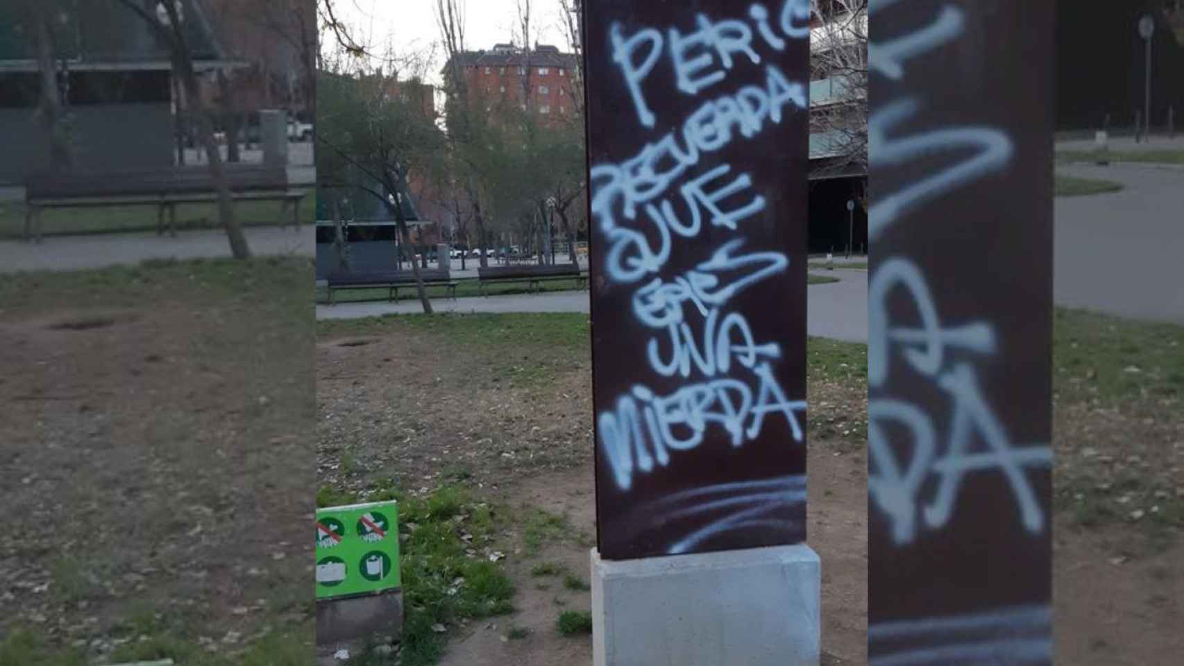 Vandalizan la placa conmemorativa del Estadio de Sarrià 24 horas después de su instalación / CEDIDA