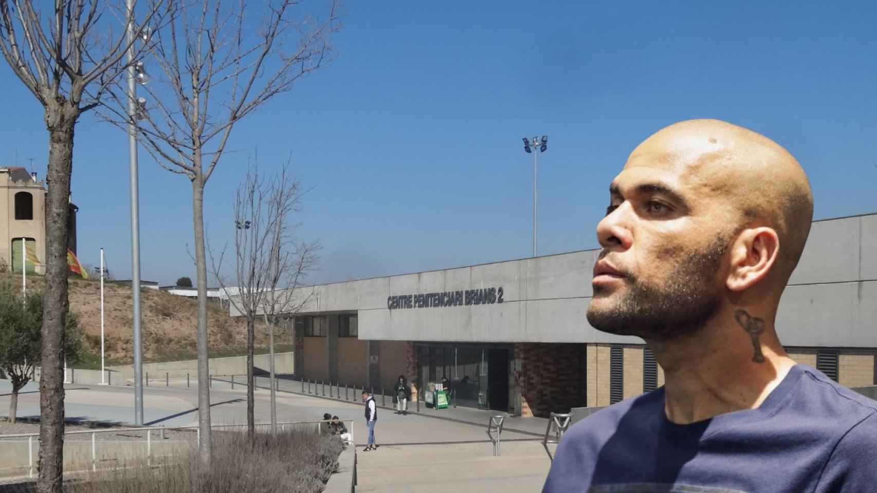 Fotomontaje de Dani Alves y del centro penitenciario Brians 2 / METRÓPOLI