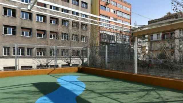 Patio del mejor colegio de Barcelona según la plataforma Micole / Sagrat Cor