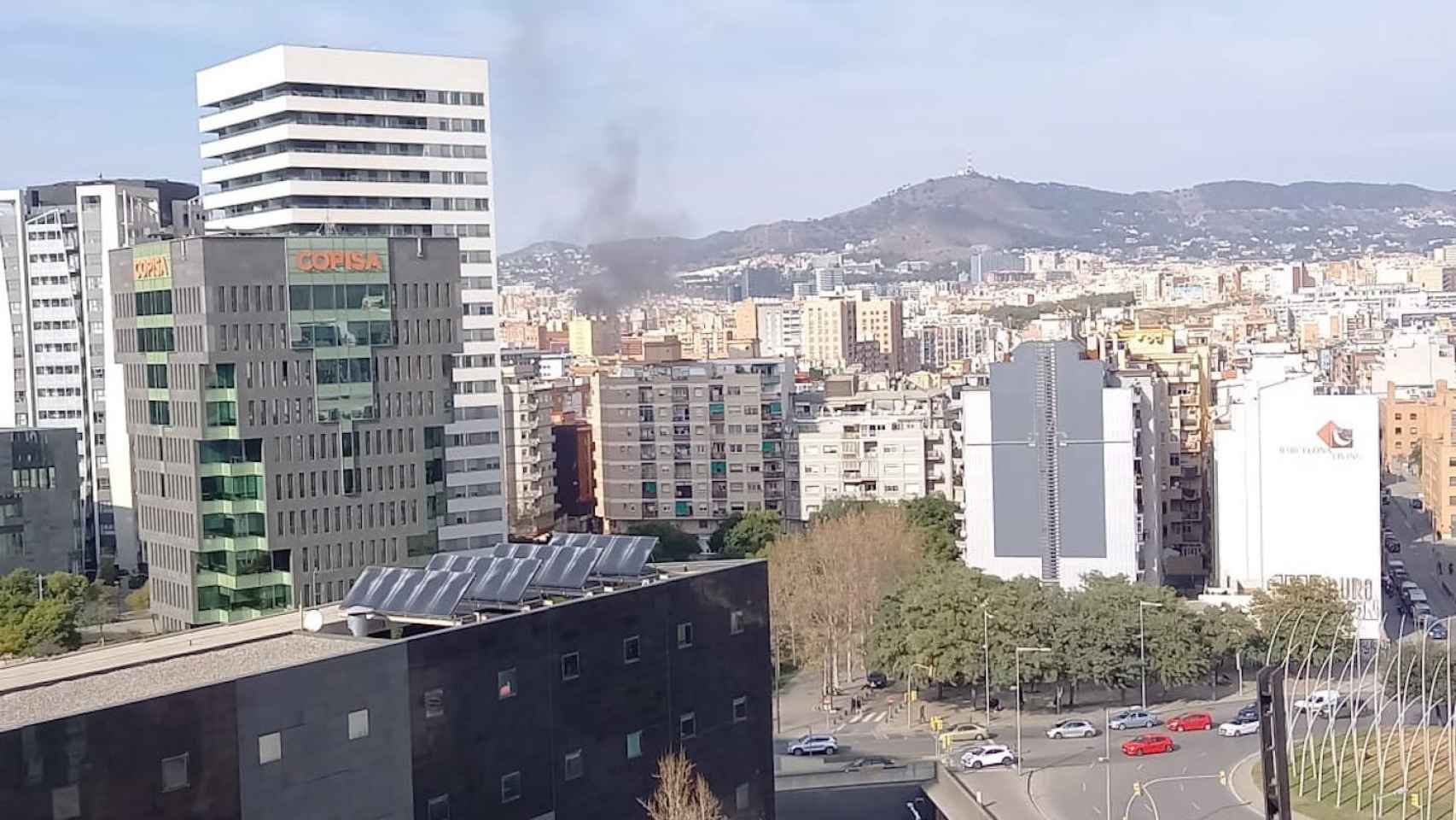 Un incendio en L'Hospitalet