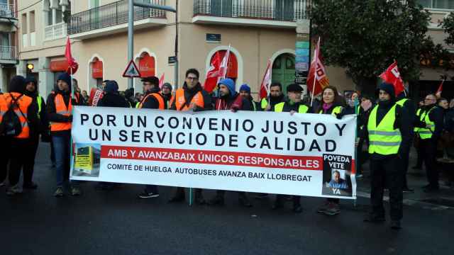 Trabajadores de Avanza Viladecans en una manifestación pasada /