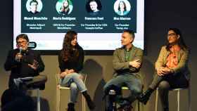 Manel Manchón, Marta Rodríguez, Francesc Pont y Mar Alarcón, en Barcelona Activa / LENA PRIETO (MA)