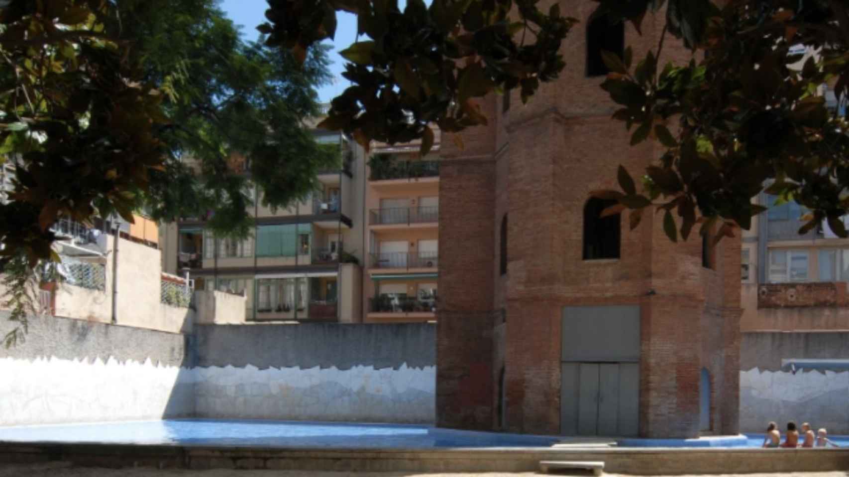 El interior de manzana de la Torre de les Aigues, conocida como la 'playa' del Eixample  / Barcelona Film Comission