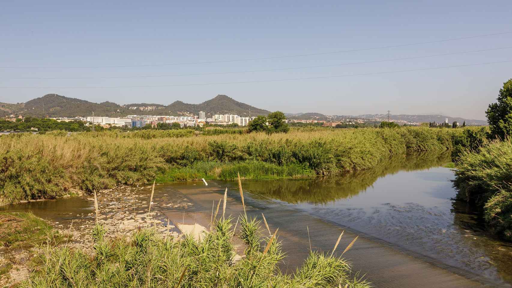 El río Llobregat a su paso por la planta potabilizadora de Sant Joan Despí / CEDIDA