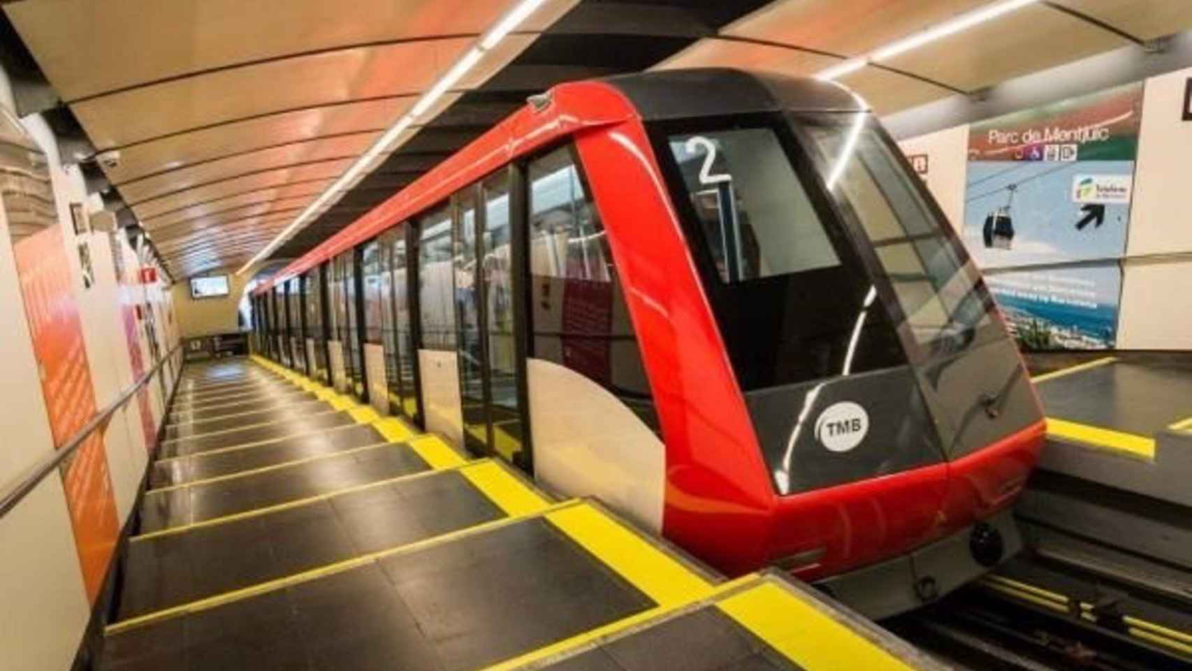 El funicular de Montjuïc en una imagen de archivo / TMB