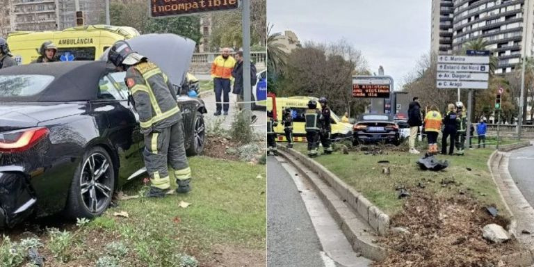 El accidente en Tetuan / BOMBEROS DE BARCELONA