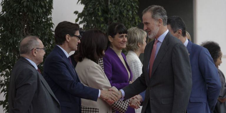 El Rey Felipe VI en su llegada al Mobile World Congress / EUROPA PRESS